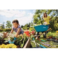 Yardworks Metal Kids' Long Handle Garden Tools, wooden shaft, Assorted Styles Composite_or_Mixed