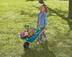 Yardworks Plastic Tray 1-Wheel Kids Wheelbarrow Front_Angled_Left