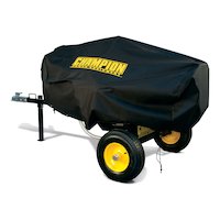 Champion UV-Protected Water-Resistant Polyester Log Splitter Cover for 30-40 Ton Models Back_Angled_Left