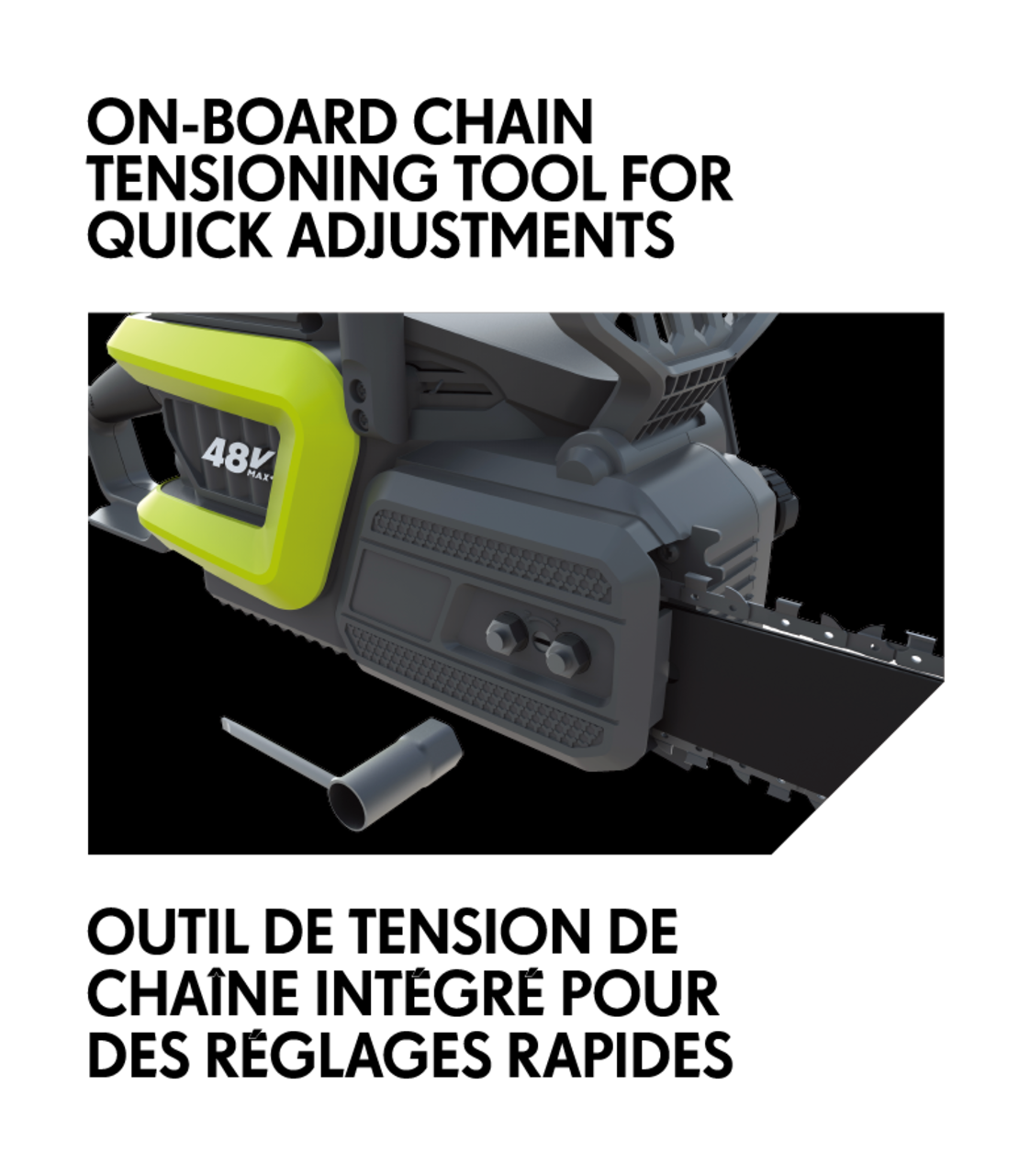 Yardworks 16 inch electric chainsaw top
