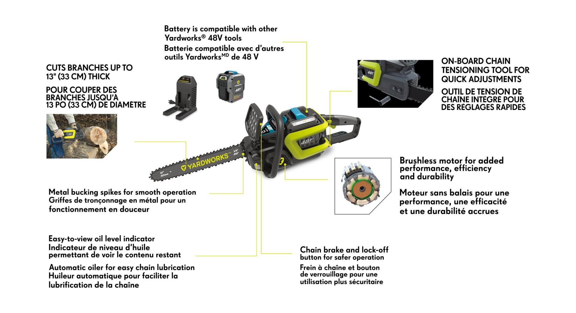 Yardworks 16 inch on sale electric chainsaw