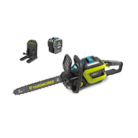 Yardworks 48V Max Lithium-ion Brushless Chainsaw, 5 Ah Battery Included, 16-in