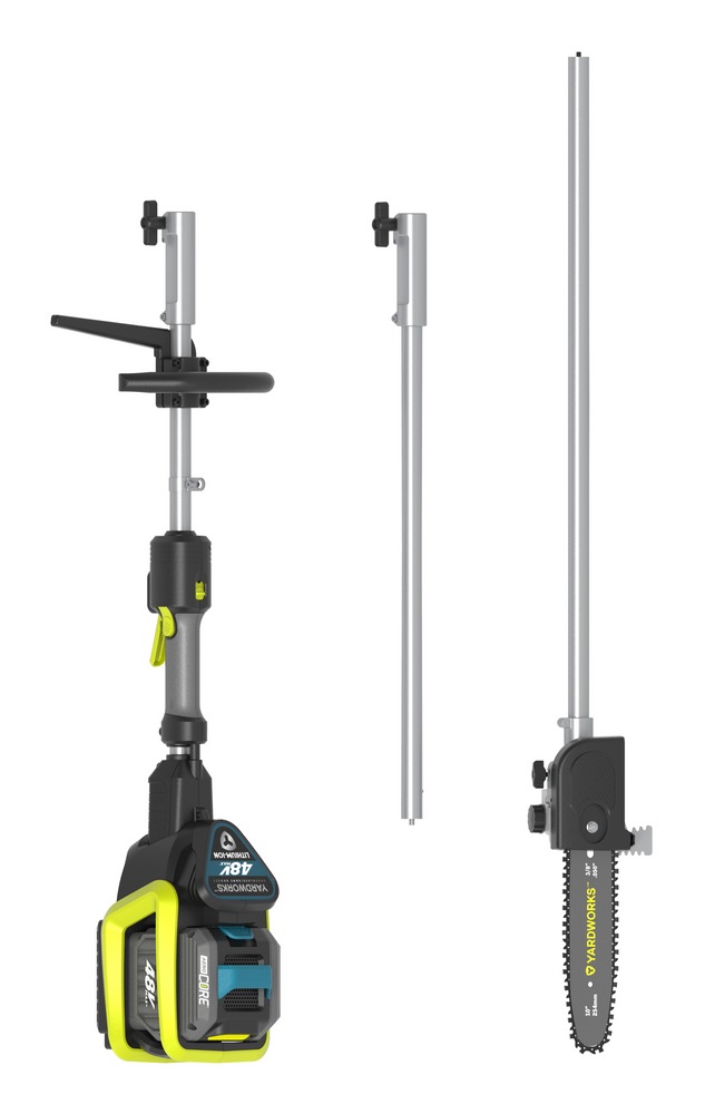 Yardworks 48V Brushless Pole Saw with 2Ah Battery, 10in Canadian Tire