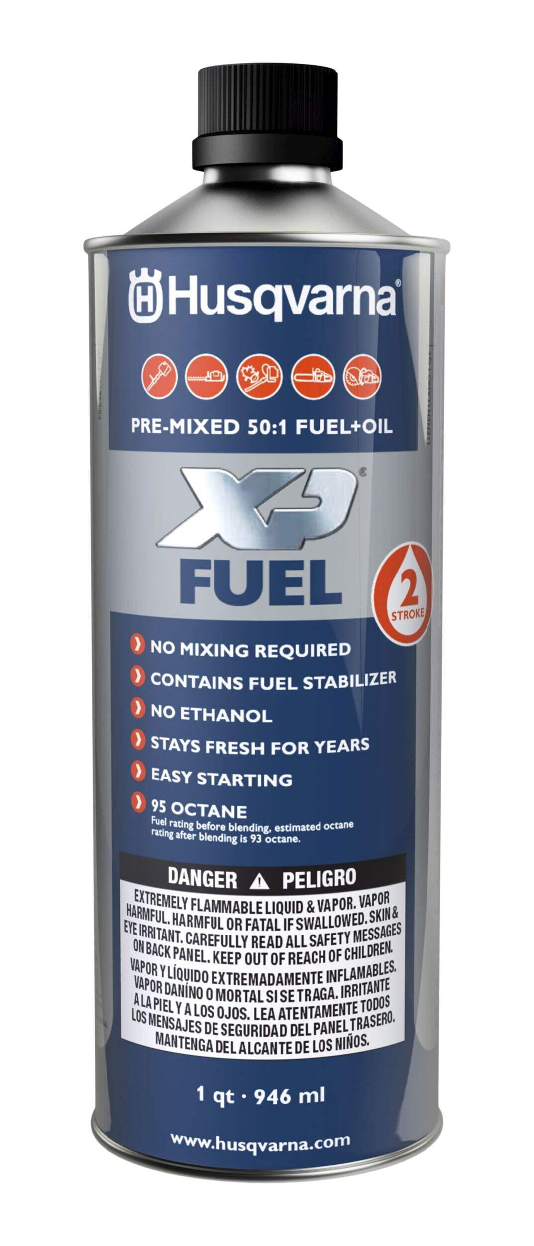 Husqvarna XP+ Pre-Mixed Fuel & Oil 50:1, 946 mL Front_Flat