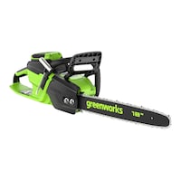 Greenworks 60V 18-in 2.0kW Brushless Chainsaw with 4.0 Ah Battery & Charger Front_Three_Fourths_Angled_Right