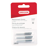 Oregon 28840 Replacement Chainsaw Sharpener Stone, 3-pk, 5/32-in Front_Flat