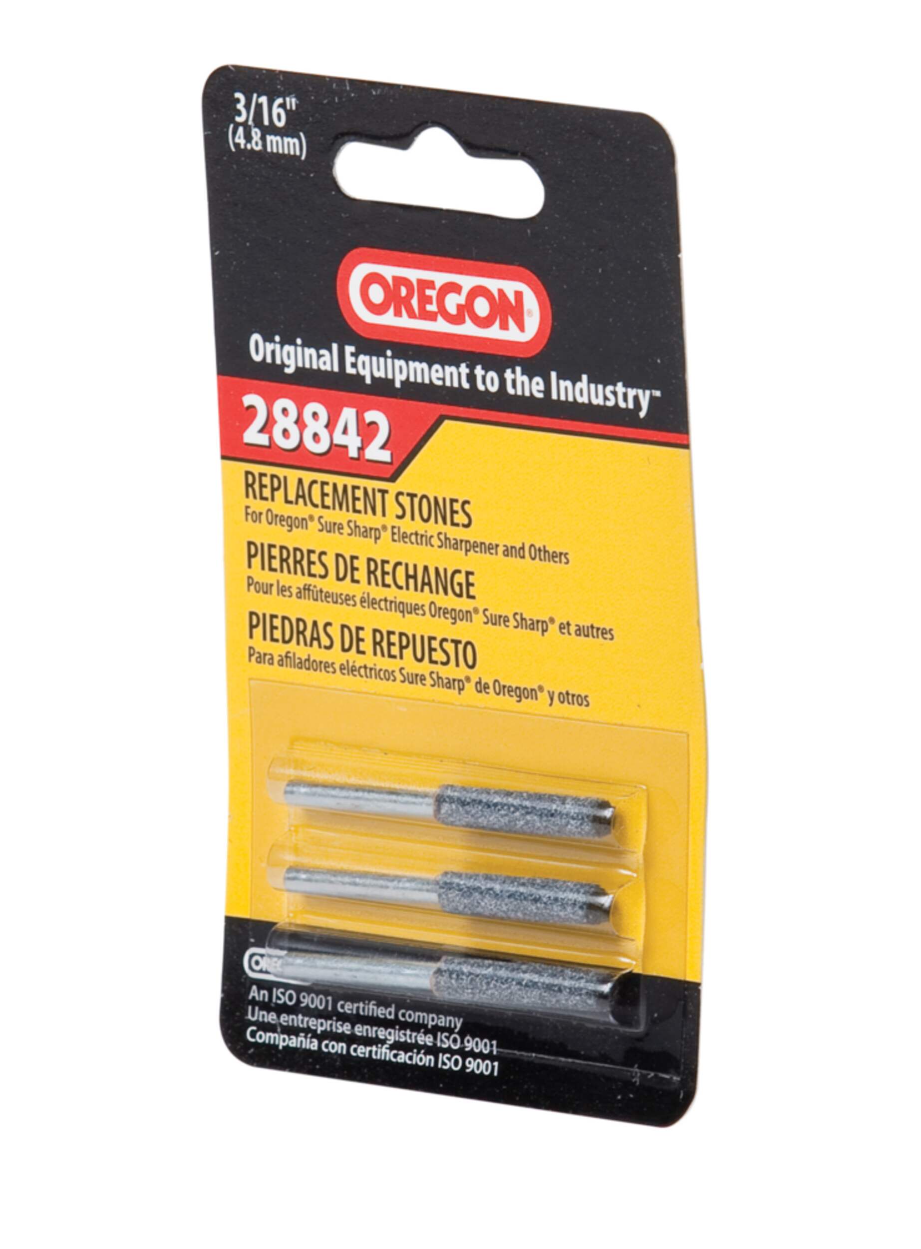Oregon 28842 Replacement Chainsaw Sharpener Stone, 3/16-in Front_Angled_Left