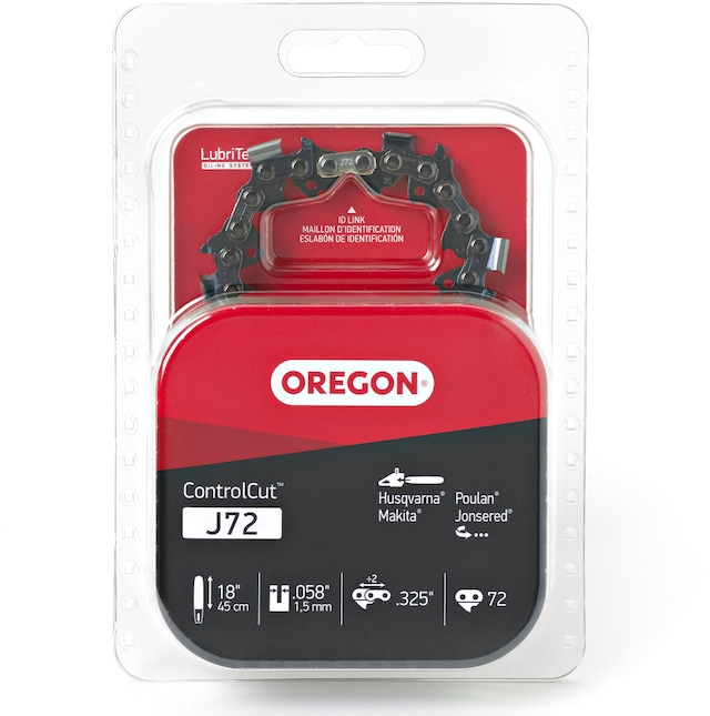 Oregon J72 ControlCut Chainsaw Chain, Fits Various Brands & Models, 18