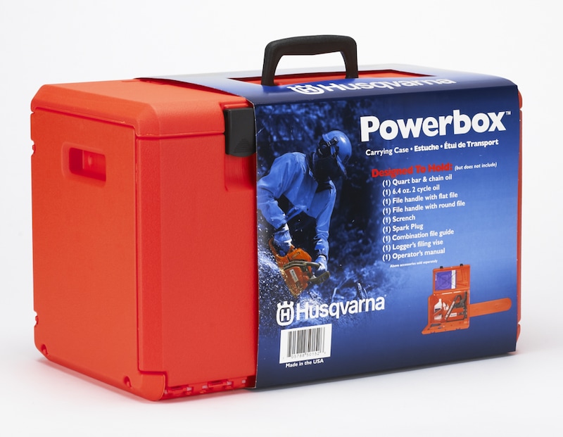 Husqvarna Powerbox Chainsaw Carrying Case, Fits most gas chainsaws with bar sizes 1420