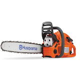 Scie à chaîne à essence Husqvarna 460 Rancher 60,3 cm3, avec moteur à 2 temps, 24 po, orange/gris Front_Angled_Left