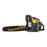 Scie à chaîne à essence Poulan PR5020 50 cm3, avec moteur à 2 temps, noir/jaune, 20 po Front_Angled_Left