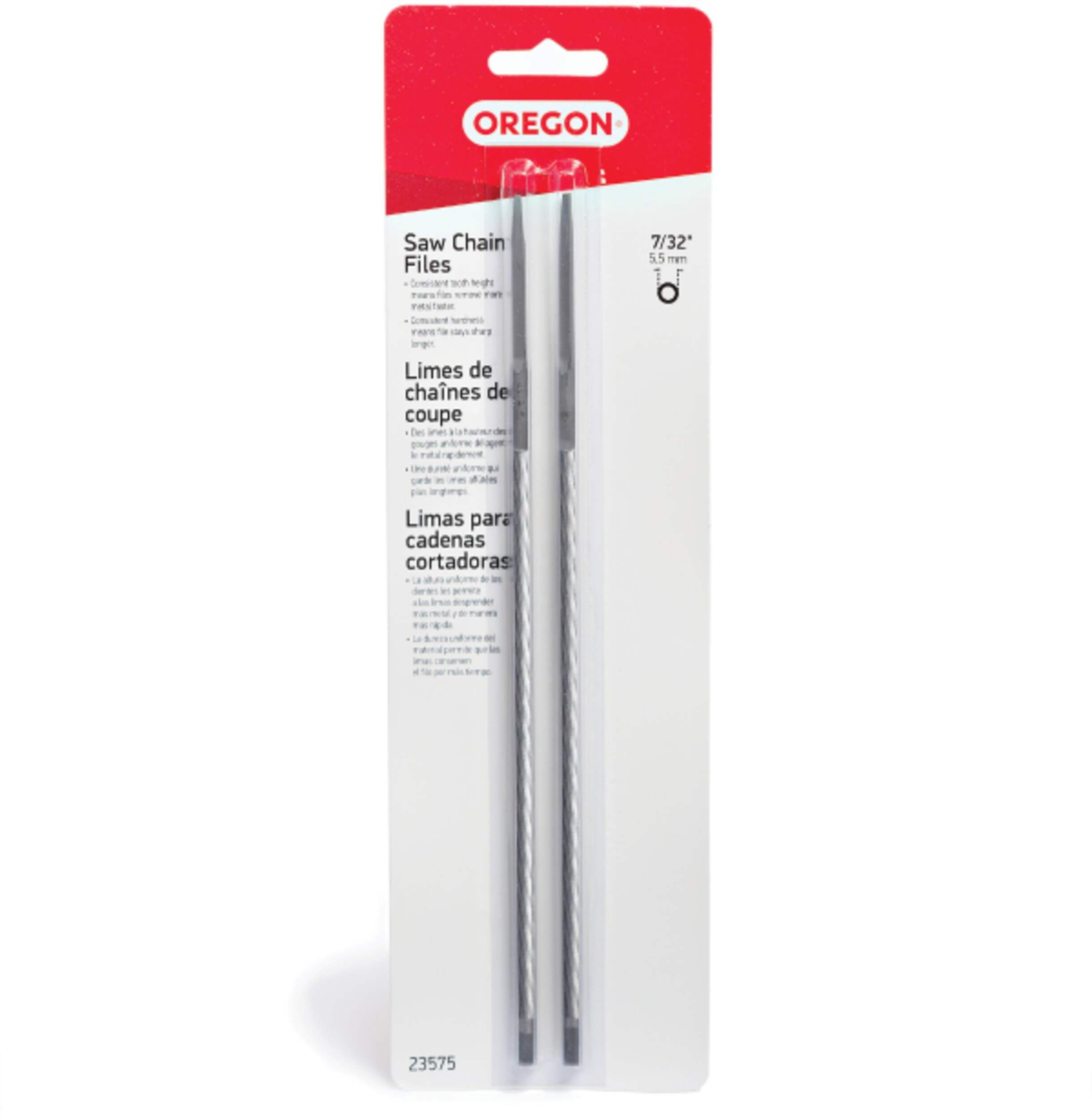 Oregon 23575 Chainsaw Sharpening File Kit, 7/32-in Front_Flat