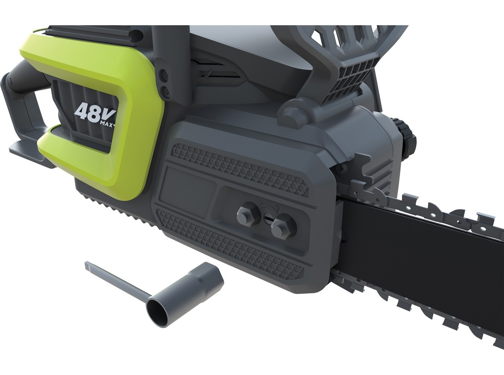Yardworks 48 V Max Lithiumion Brushless Chainsaw, 4 Ah Battery