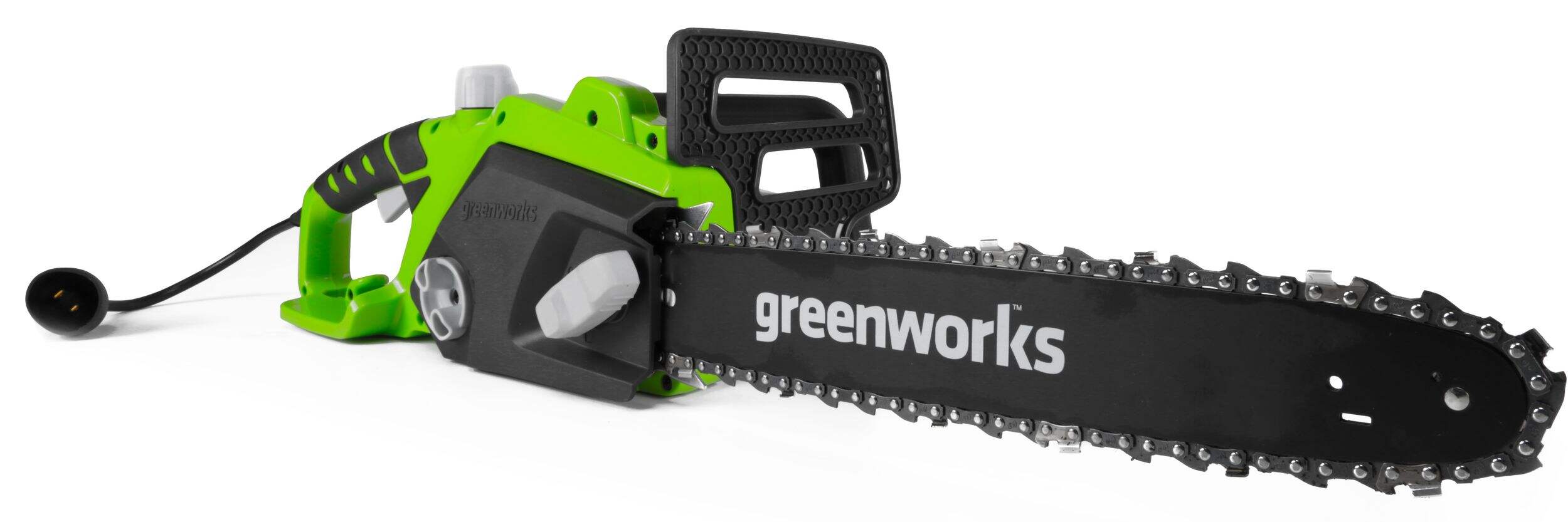 Greenworks 12 Amp Electric Corded Chainsaw, 16-in Front_Three_Fourths_Angled_Right