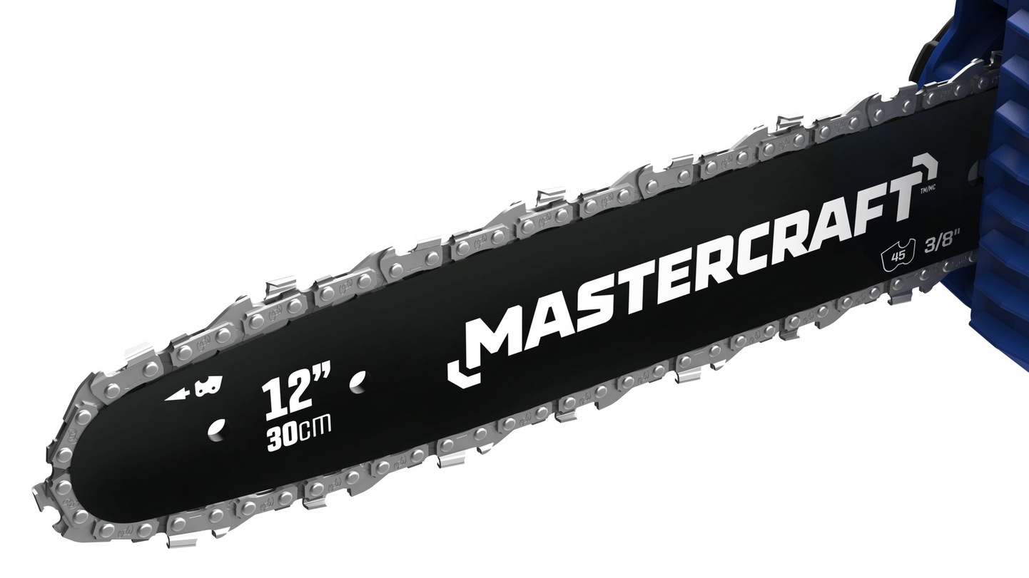 Mastercraft 20V Cordless Chainsaw, 12in w/ PWR POD 4.0 Ah Battery