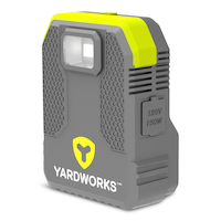 Yardworks 48V Max USB Power Inverter with LED Light, 150W Front_Angled_Left