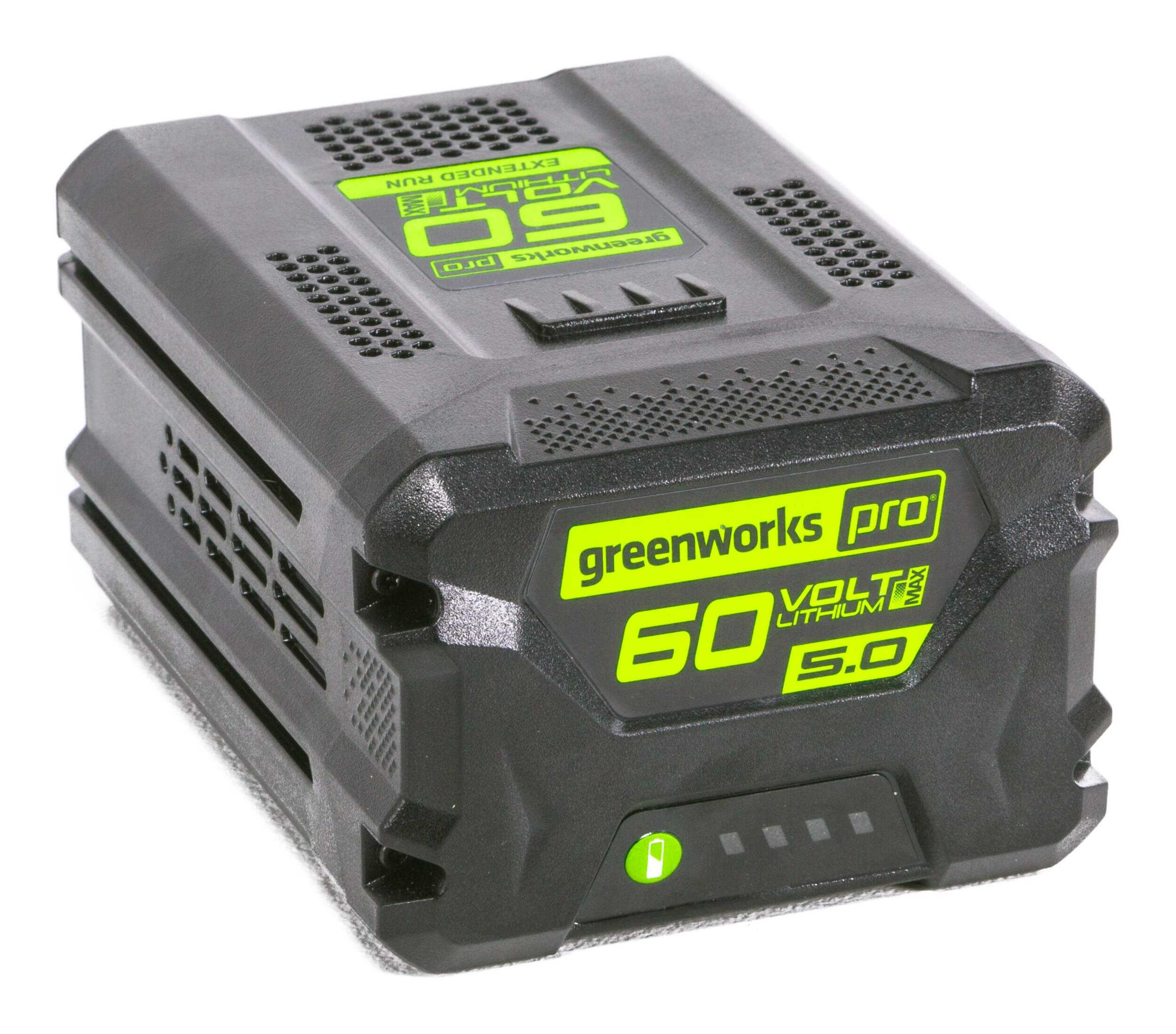 Greenworks Pro Replacement 60V Max 5.0Ah Lithium-ion Extended Run Rechargeable Battery Front_Elevated