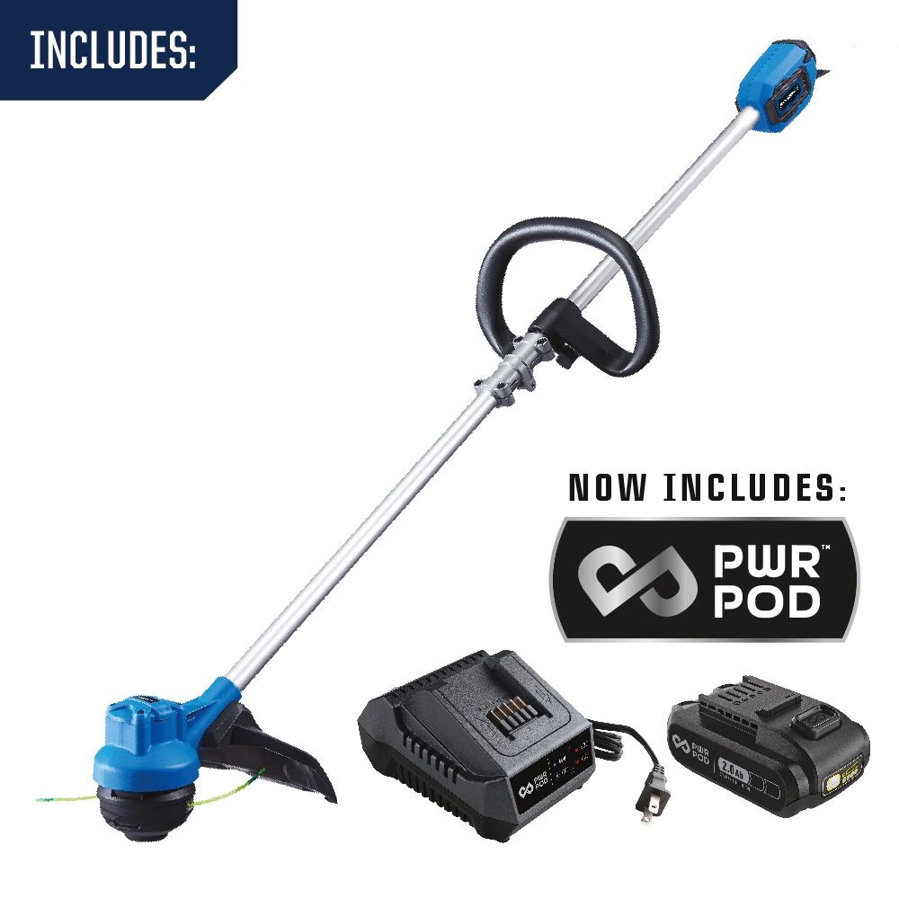 Mastercraft 20V Brushless String Trimmer Kit with PWR POD 4.0Ah Battery