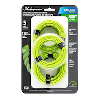 Bobines de fil universel précoupé pour coupe-herbe Shakespeare Ballistic Twist, 0,080 po x 14 pi Front_Flat