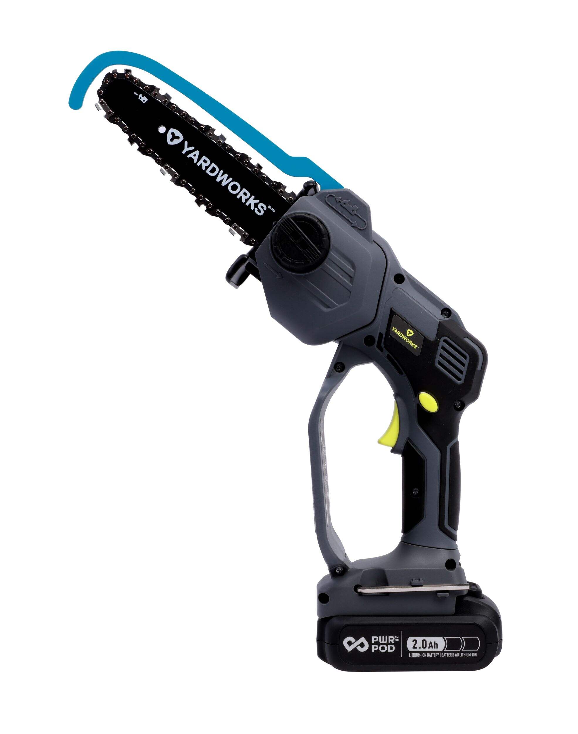 Yardworks 20V Cordless Hand Held Pruning Saw, 6" with PWR POD 2.0Ah