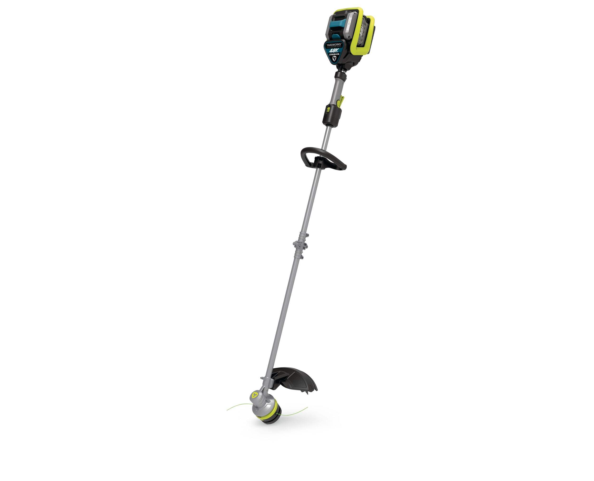 Yardworks 48V Direct Drive Cordless Grass Trimmer with Power Sense, 15-in Front_Three_Fourths_Angled_Left