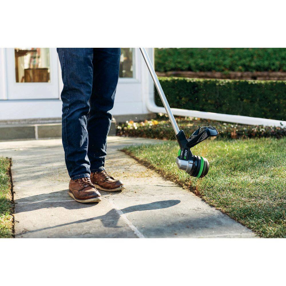 EGO POWER+ 56V Brushless Cordless 15-in String Trimmer With (1) 2.5Ah ...