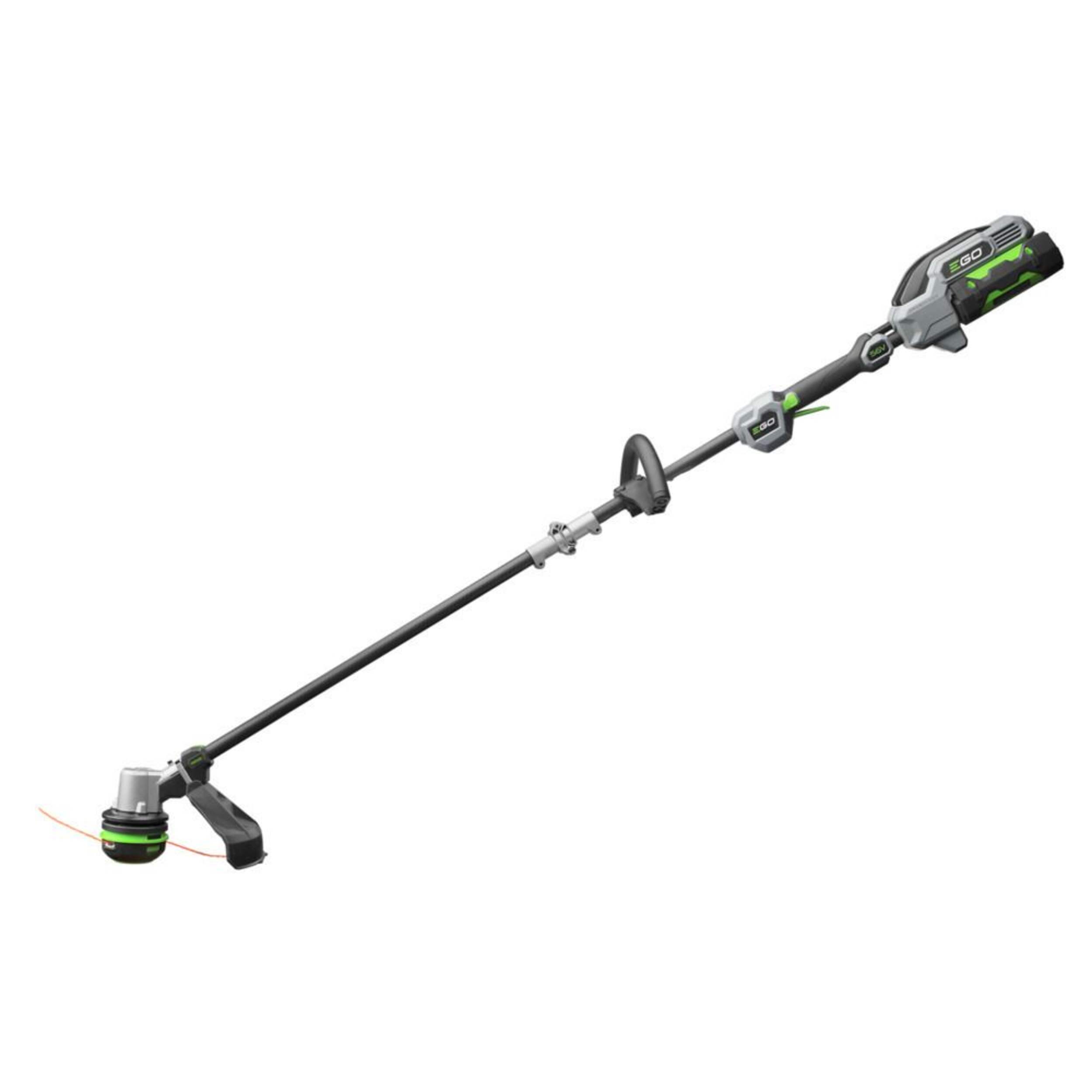 EGO POWER+ 56V Brushless Cordless 15-in String Trimmer with POWERLOAD™ Technology, Includes (1) 2.5Ah Battery and (1) 210W Standard Charger, ST1521S Front_Angled_Left