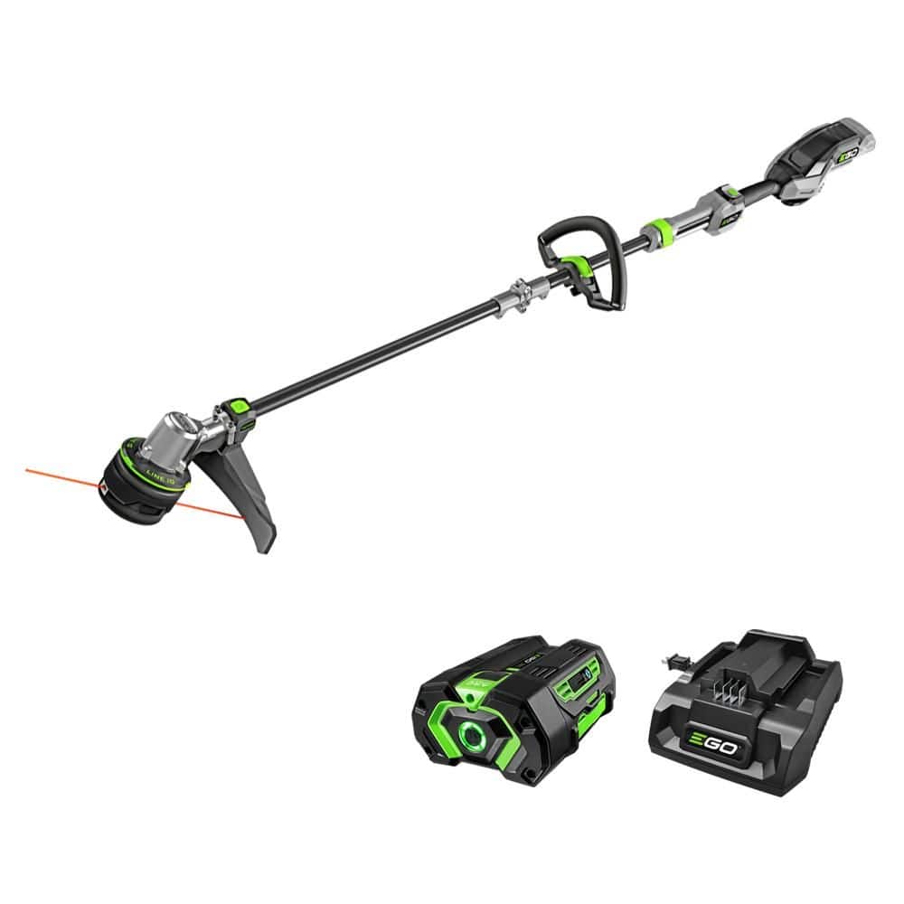 EGO POWER+ 56V Brushless Cordless POWERLOAD™ 16-in String Trimmer with LINE  IQ™ with (1) 4.0Ah Battery and (1) 320W Charger