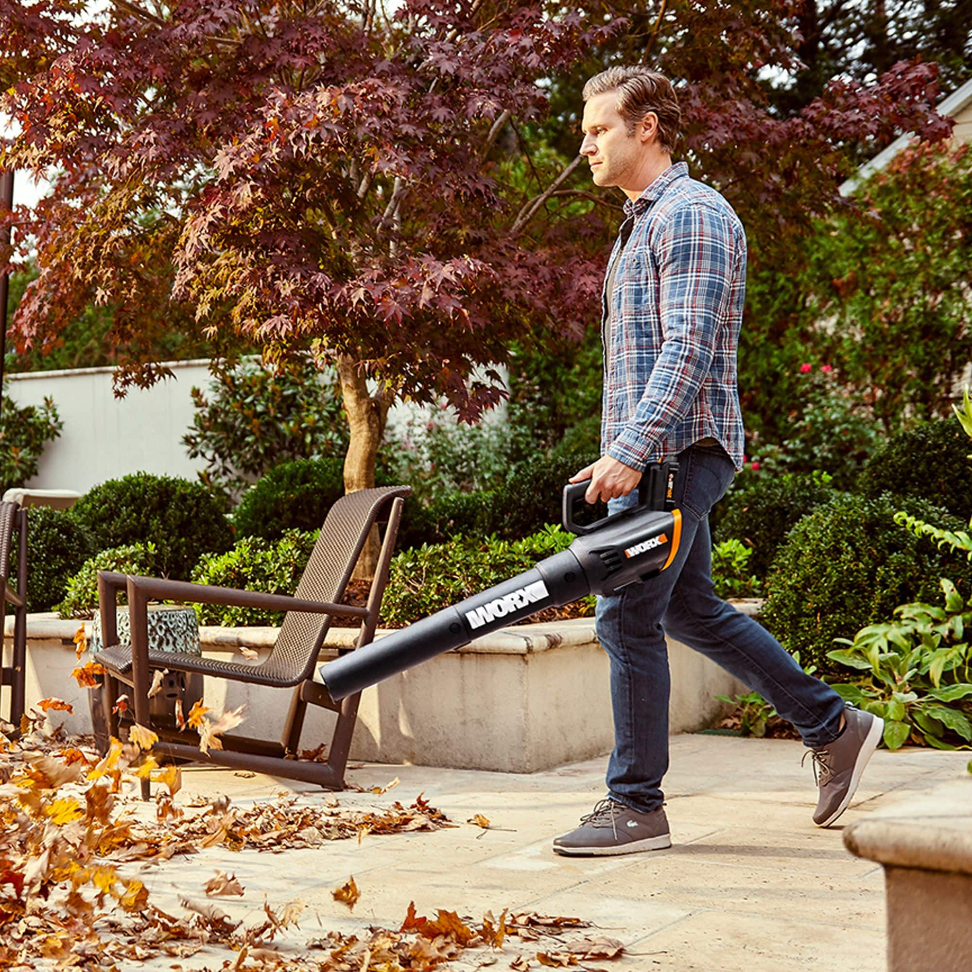 WORX WG929 20V Power Share Cordless Grass Trimmer Leaf Blower