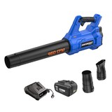 Souffleuse à feuilles sans fil sans balai Mastercraft, 20 V, 460 pi3/min, batterie 4 Ah et chargeur 45 W, compatible avec PWR POD Front_Three_Fourths_Angled_Left