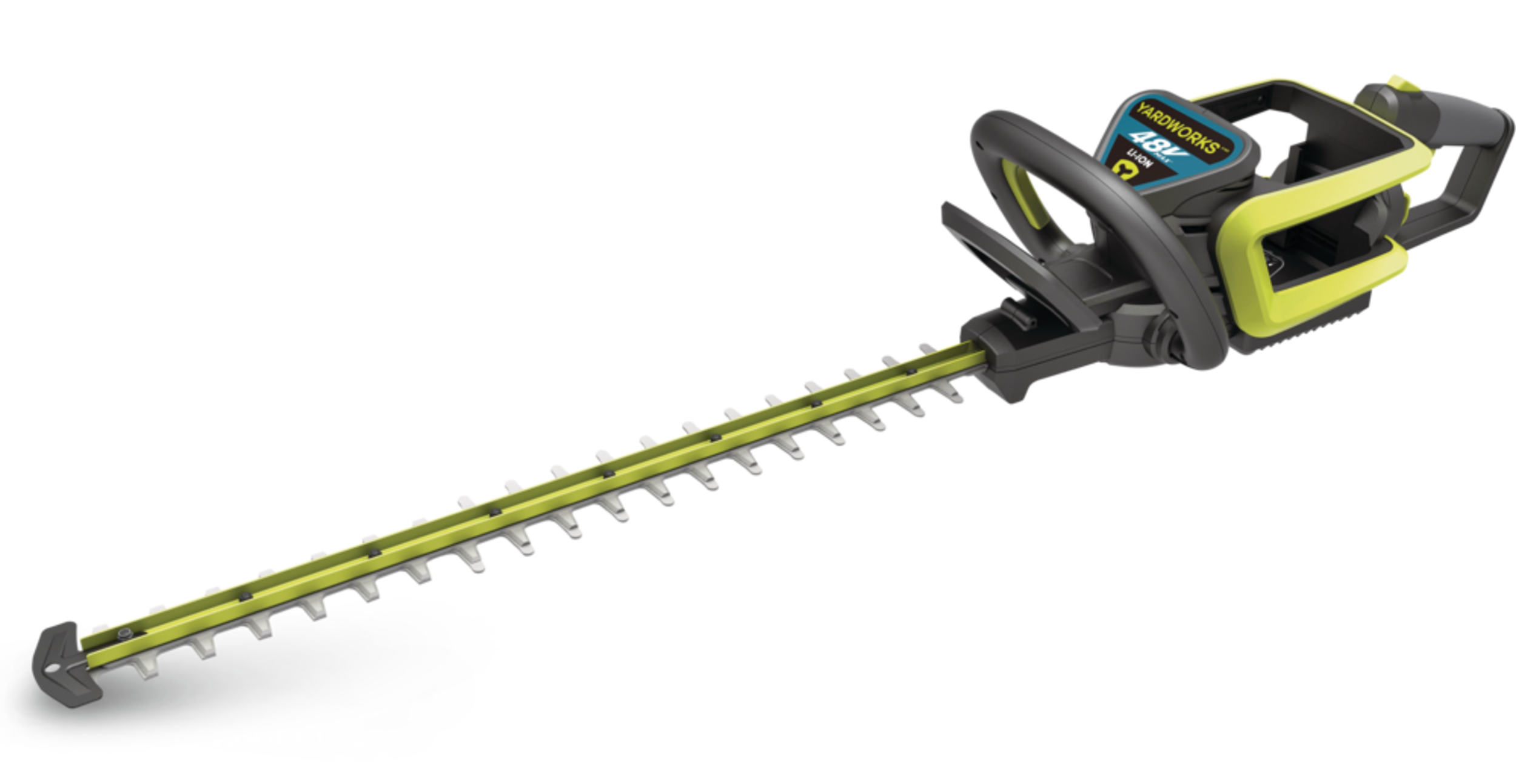 Taille-haie sans fil Yardworks au lithium-ion, 48 V, outil seulement, 24 po Front_Three_Fourths_Angled_Left