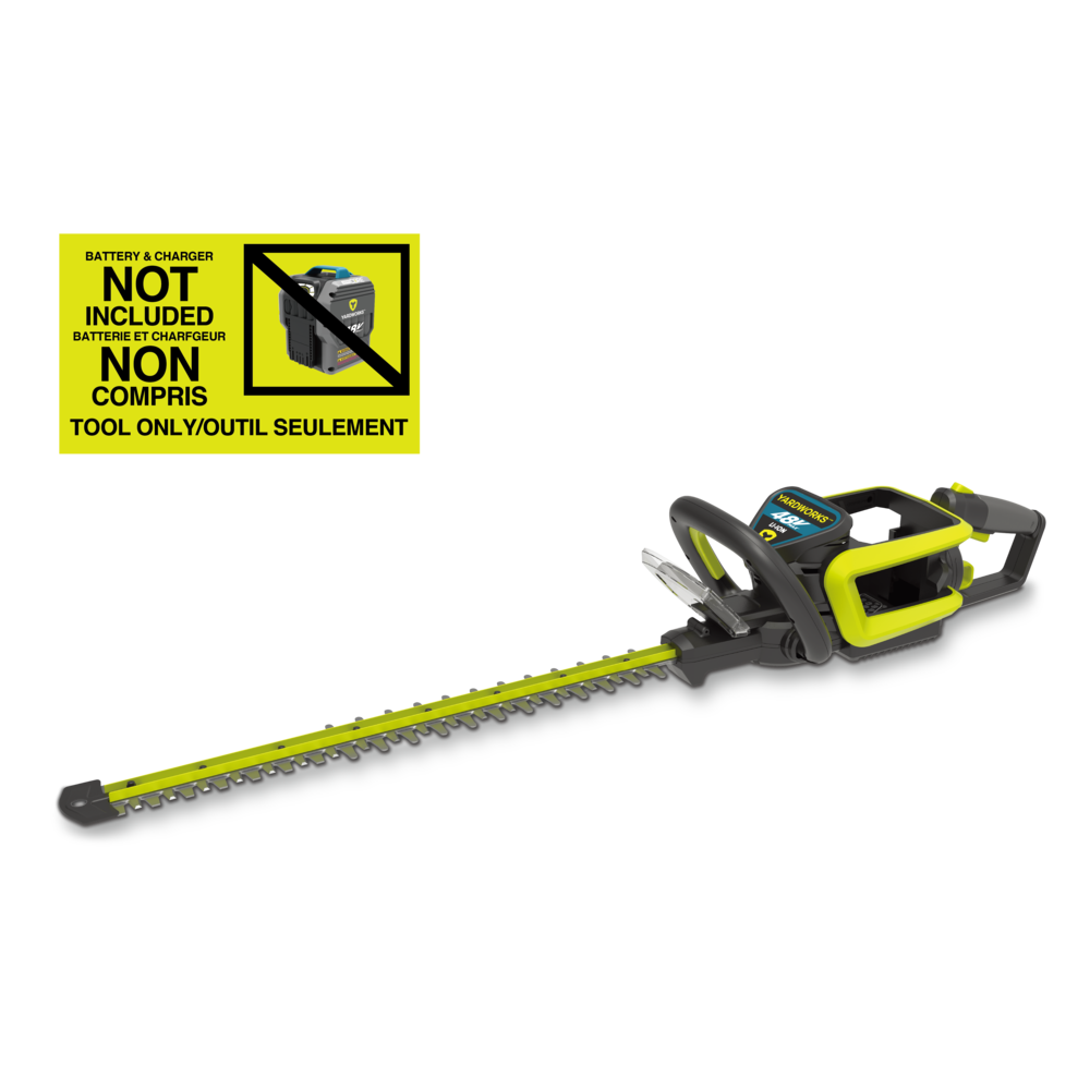 Yardworks 48 V Lithiumion Cordless Hedge Trimmer, Tool only, 24in