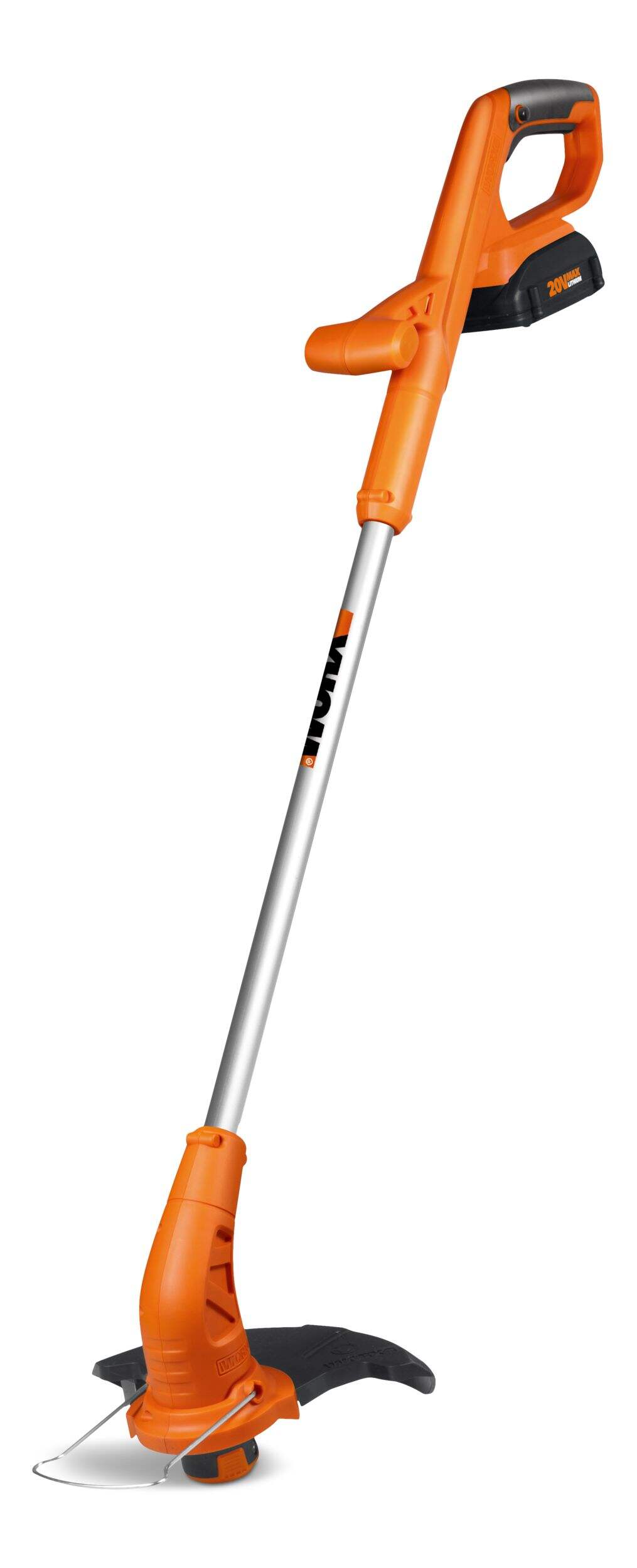 Coupe-herbe de jardin sans fil, garde d'espacement pliable, 10 po WORX WG154 20V Power Share<sup>MC</sup> Front_Three_Fourths_Angled_Left