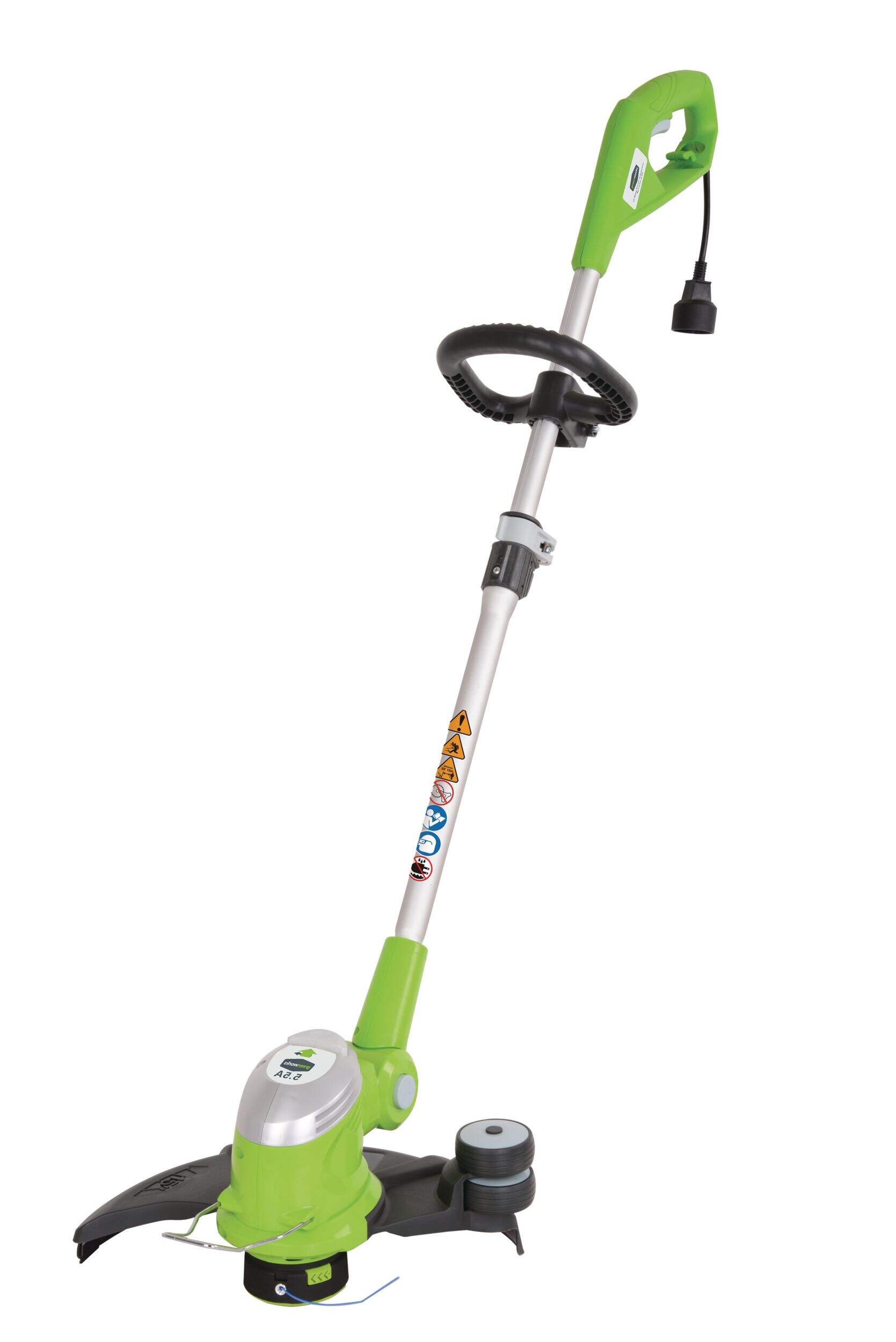 Greenworks Grass Trimmer, 5.5 Amp Electric Corded String Trimmer, 15-in Front_Three_Fourths_Angled_Left