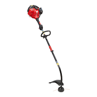 Troy-Bilt TB21EC 27cc 2-Cycle Curved Shaft Gas String Grass Trimmer, Edger Capable, 16-in