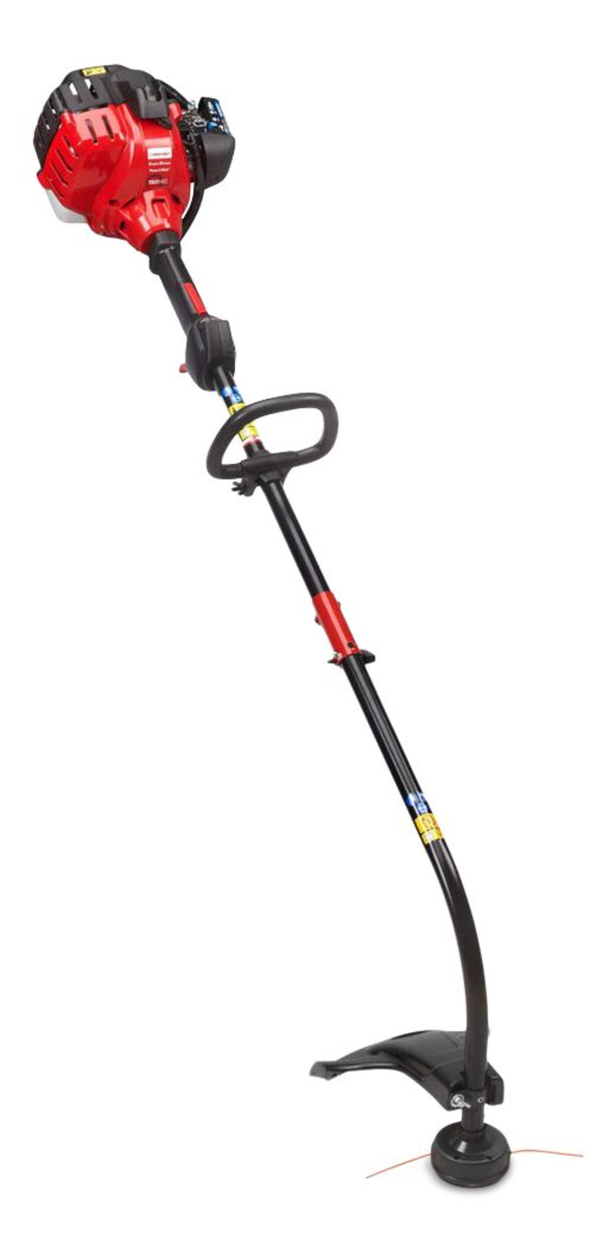 Troy-Bilt TB21EC 27cc 2-Cycle Curved Shaft Gas String Grass Trimmer, Edger Capable, 16-in Front_Three_Fourths_Angled_Right