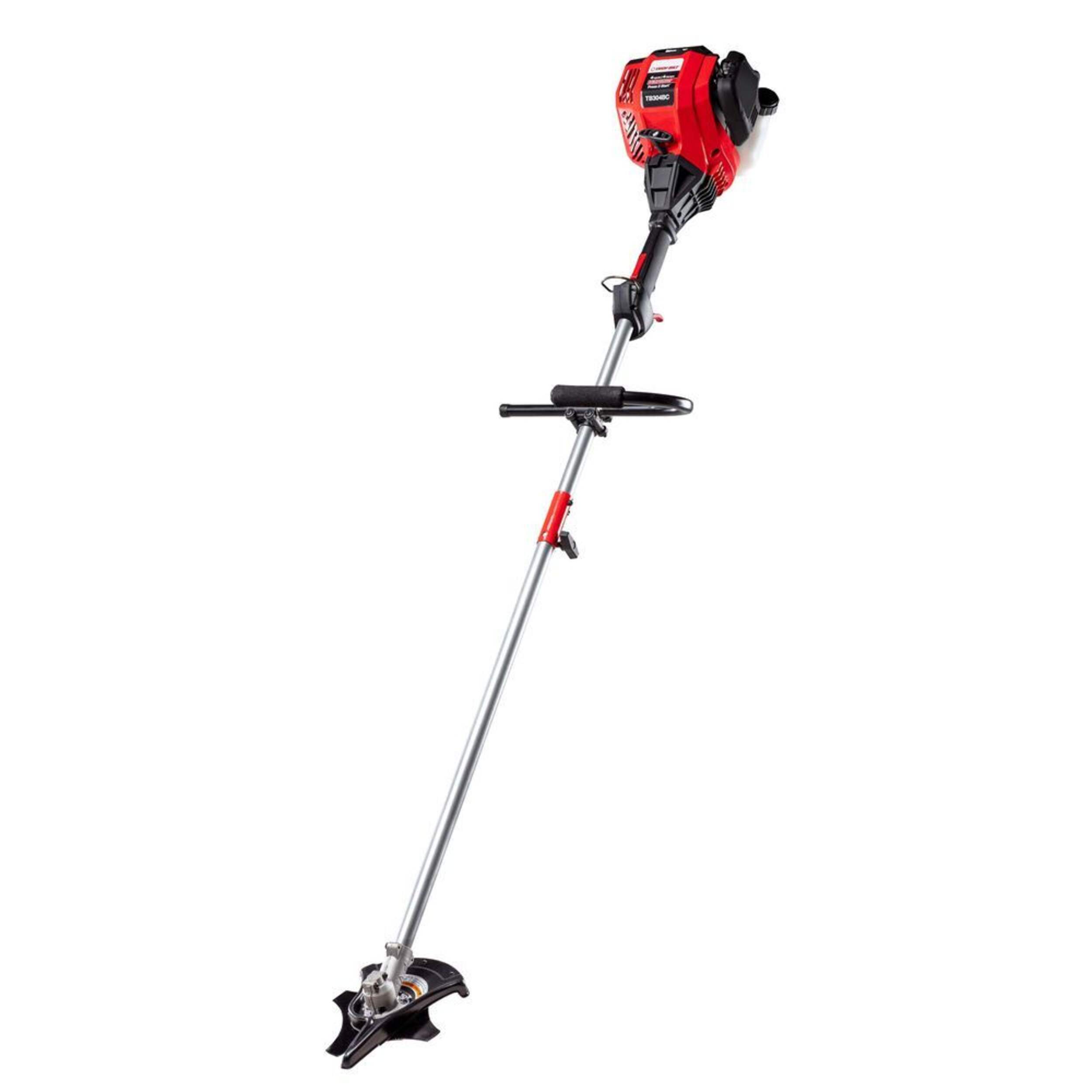 Troy-Bilt TB304BC 30cc 4-Cycle Straight Shaft Brush Cutter/String Gas Grass Trimmer, 18-in Front_Angled_Left