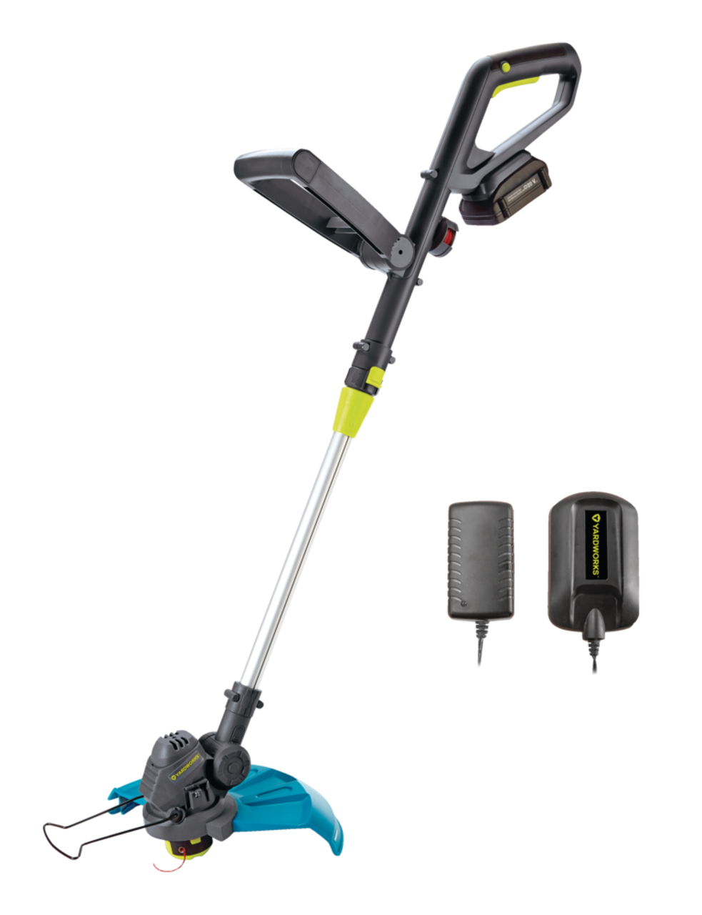Yardworks 20 V Telescopic Cordless String Grass Trimmer 12 in
