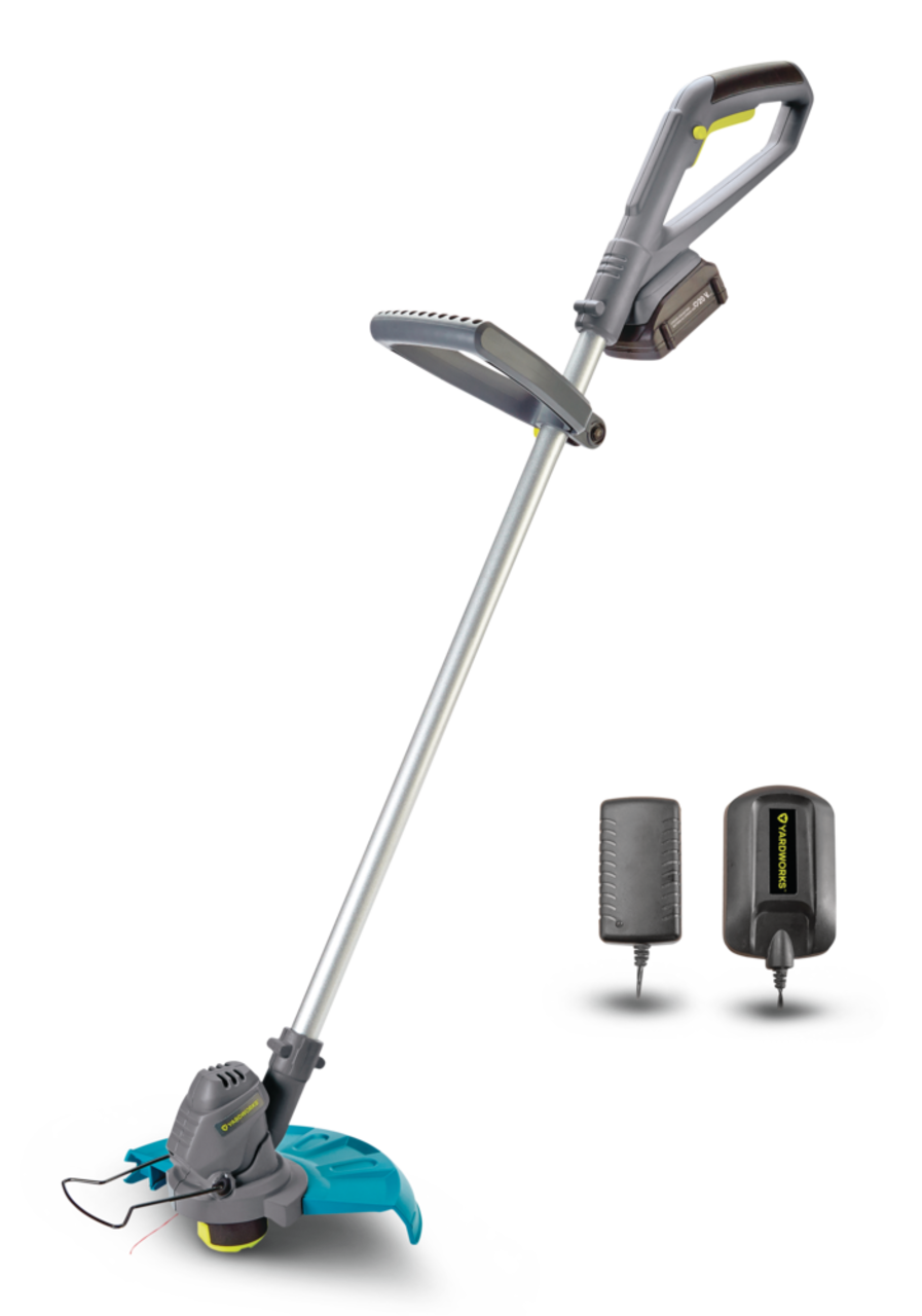 Yardworks grass shop trimmer battery