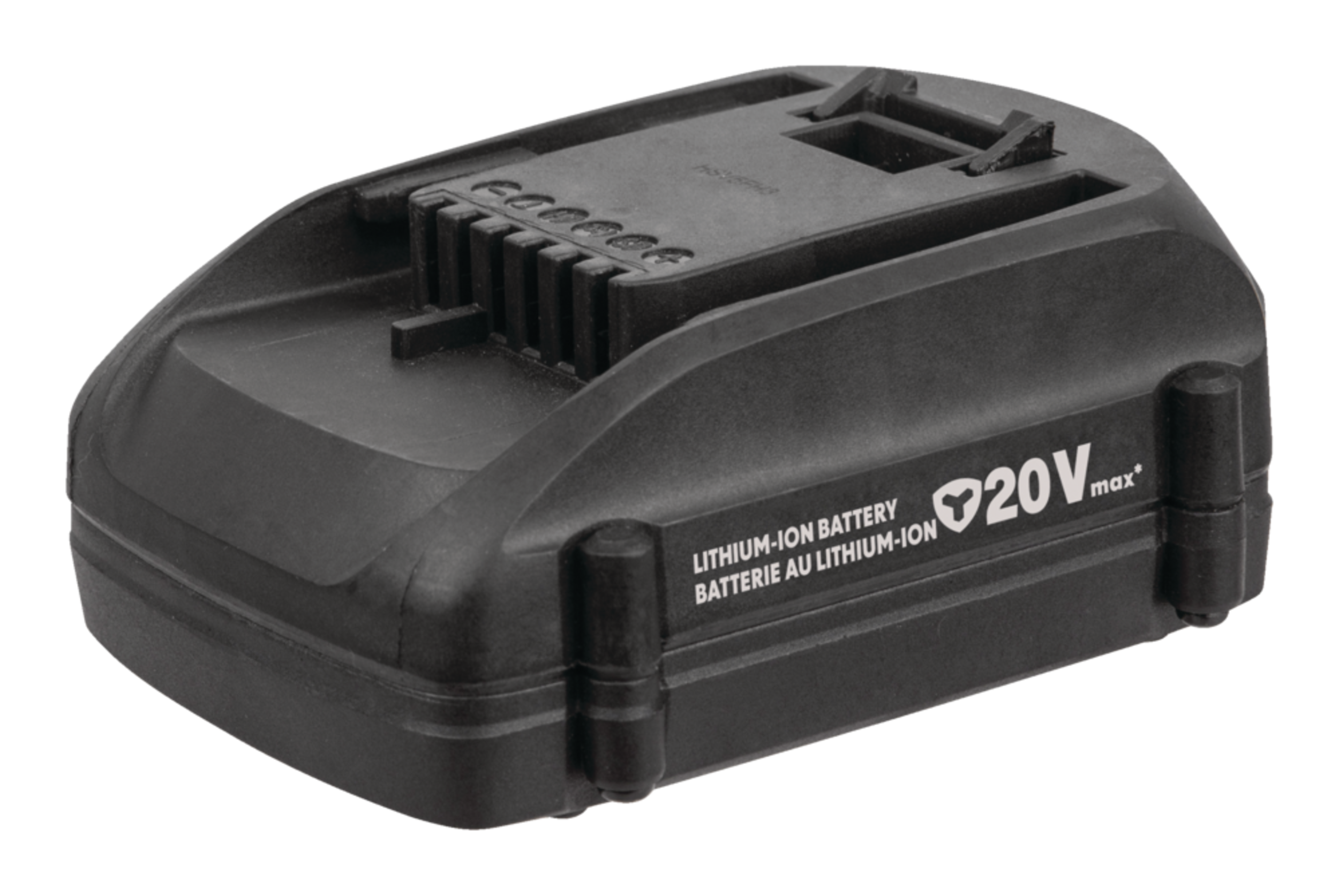 Yardworks 20 V Max 2Ah Lithium-ion Replacement Battery Front_Angled_Right