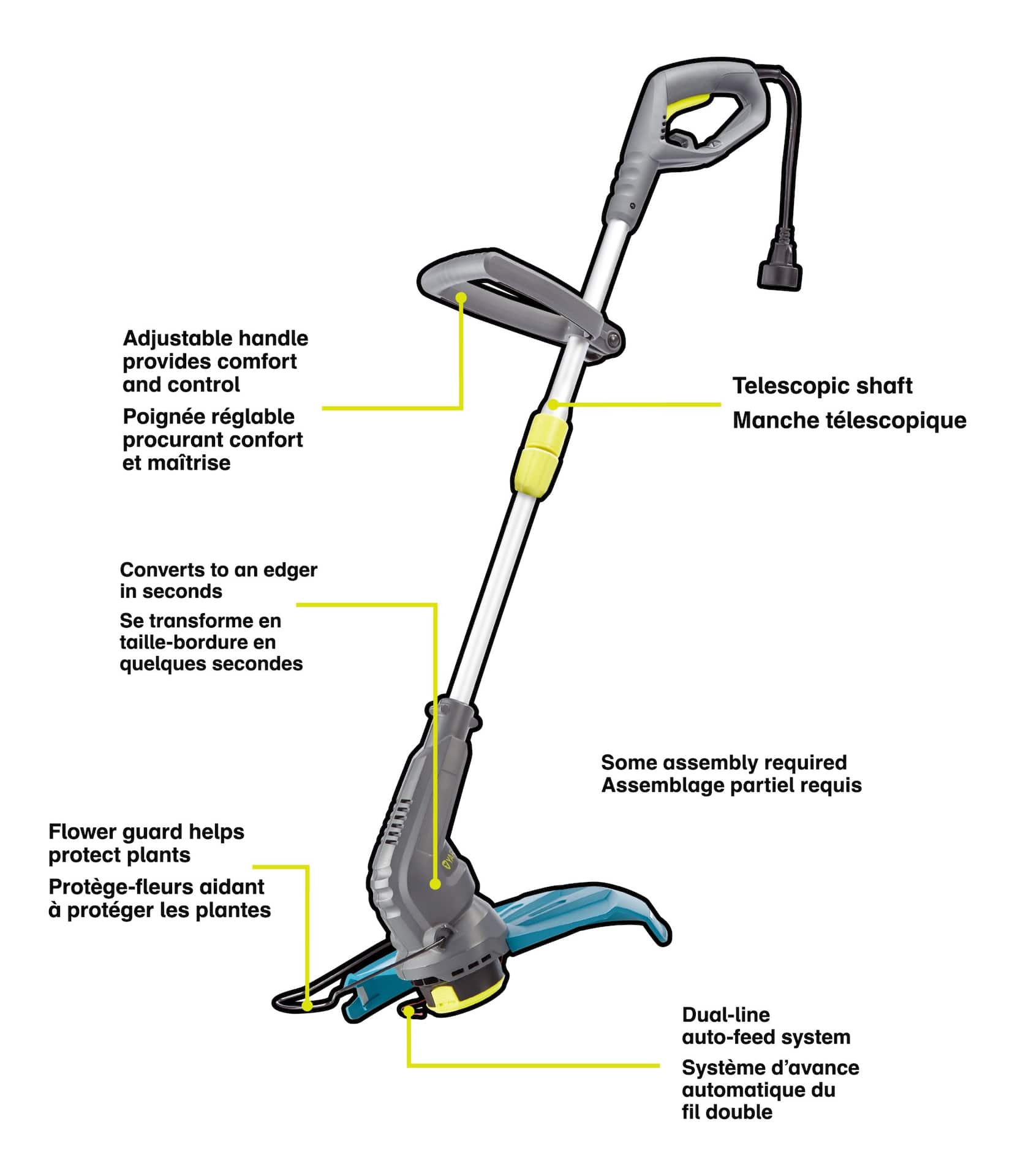 Yardworks electric shop weed wacker