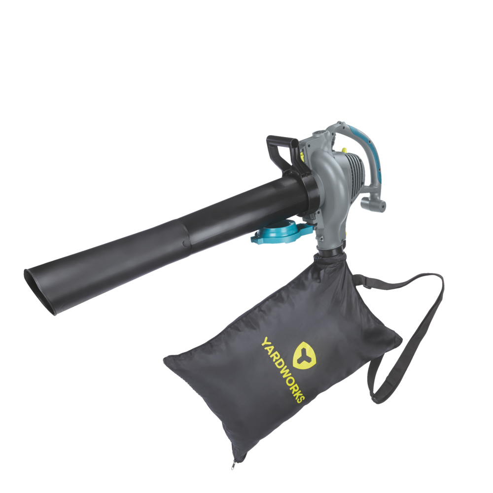 Yardworks 12 Amp Electric Leaf Blower/Vacuum with Aero Force Technology Black Canadian Tire