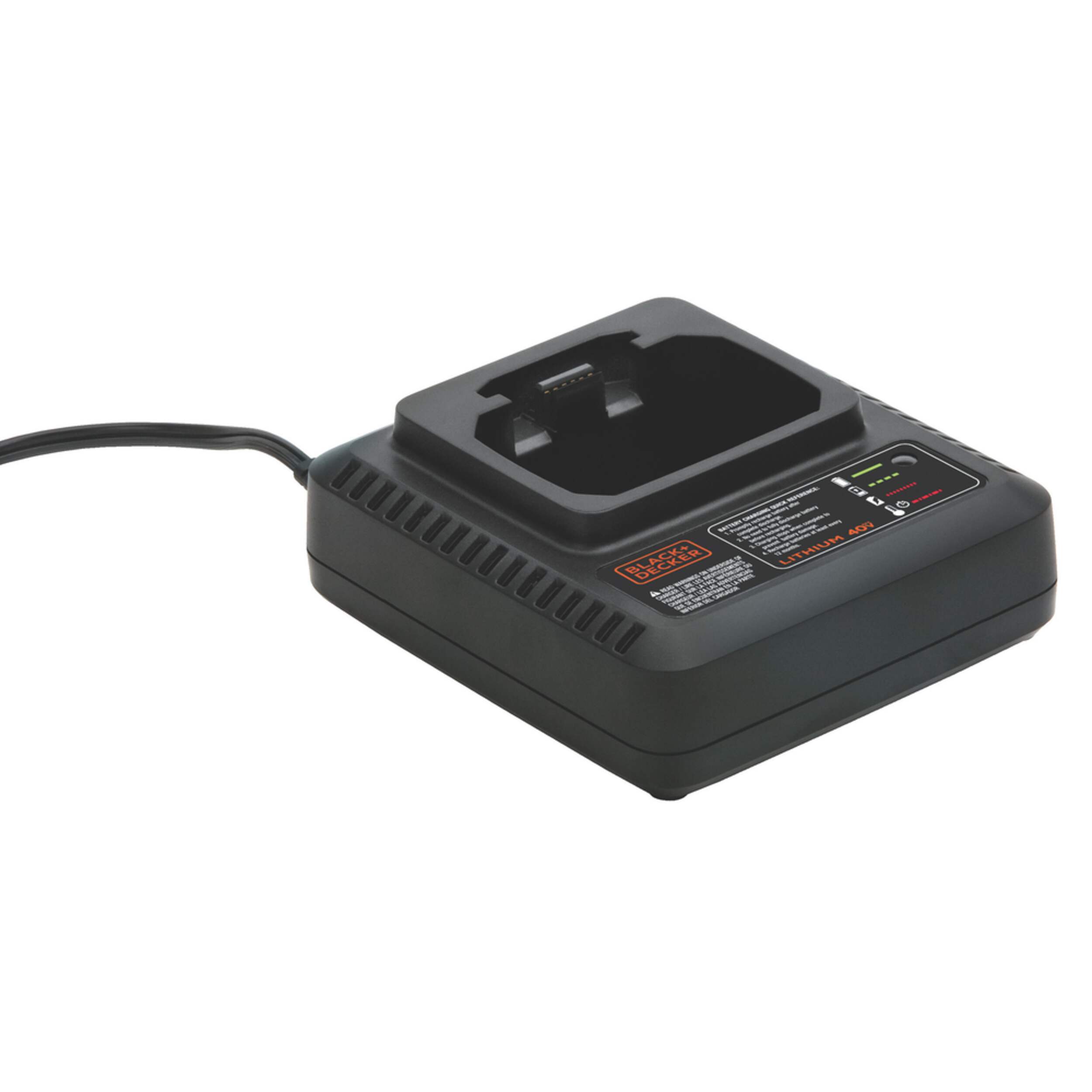Black & Decker 40V MAX Fast Charger Overhead_Plunge