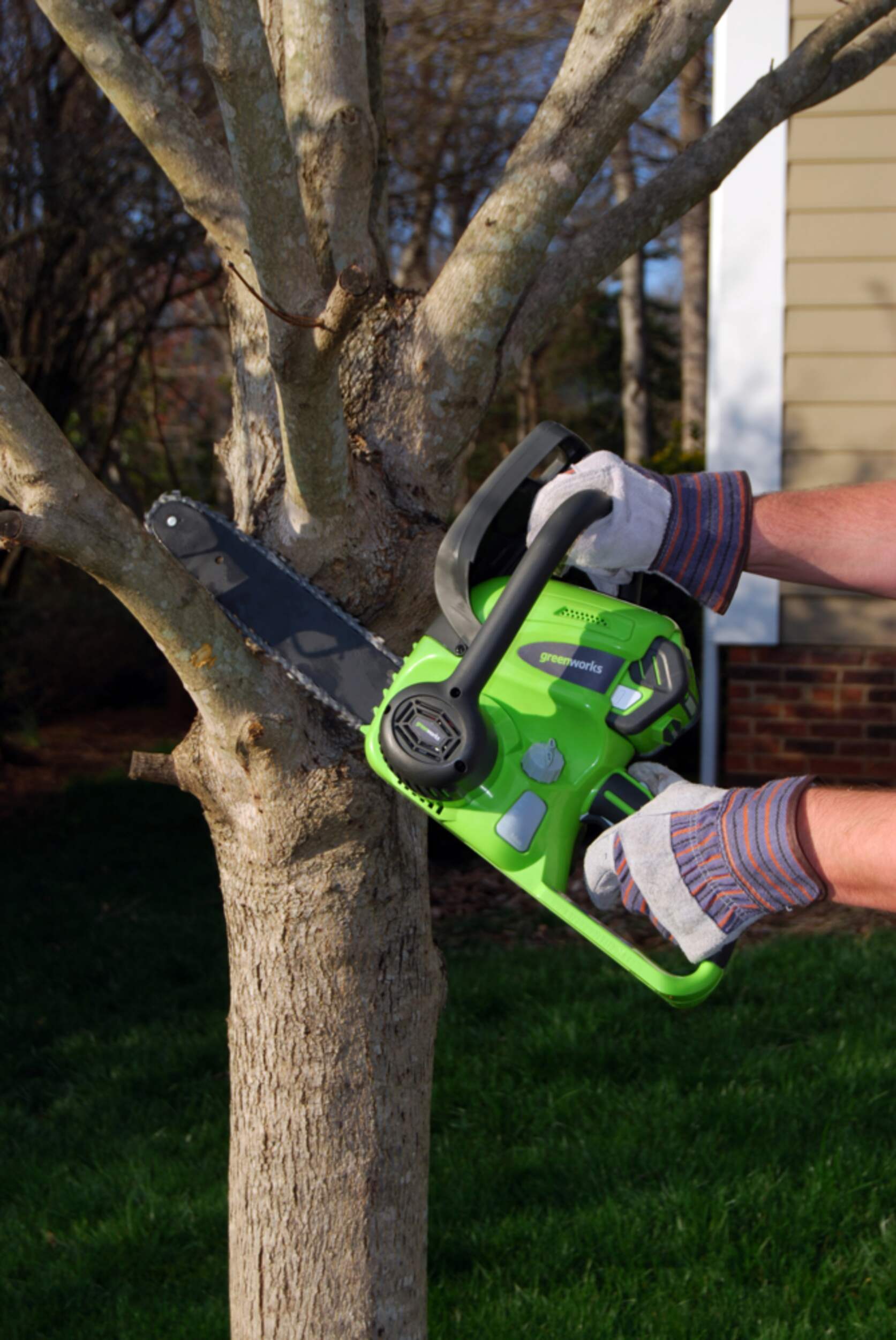 Greenworks 40 V Cordless Chainsaw Bare Tool Only, 12in Canadian Tire