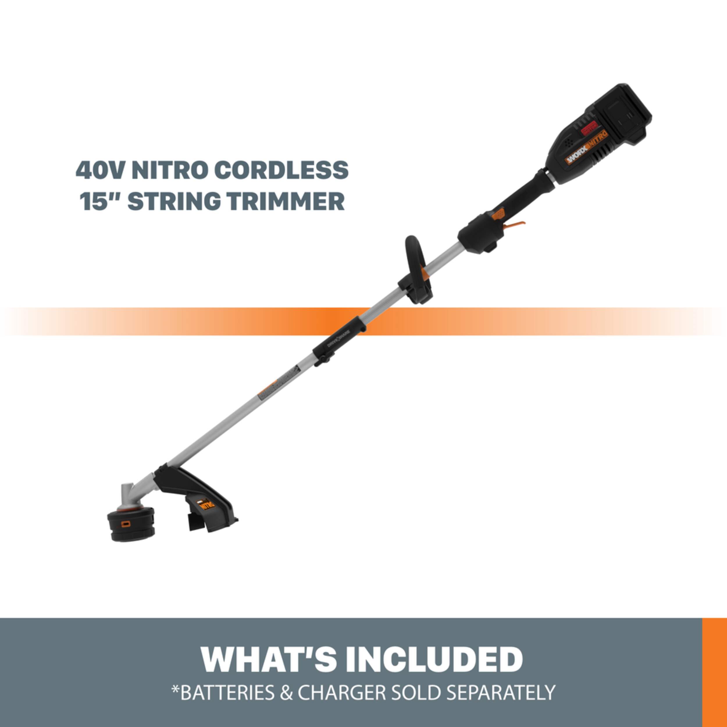 WORX WG186.9 Nitro 40V Power Share™ Cordless AttachmentCapable String