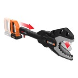 WORX WG320 20V Power Share™ 2-in-1 Pole Saw and Jaw Saw, 6" Front_Three_Fourths_Angled_Right