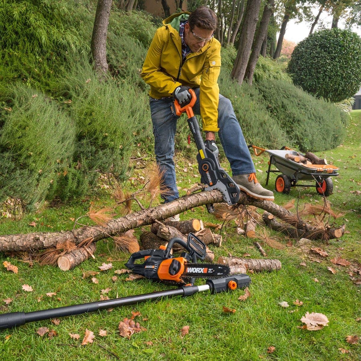 WORX WG320 20V Power Share 2 in 1 Pole Saw and Jaw Saw 6