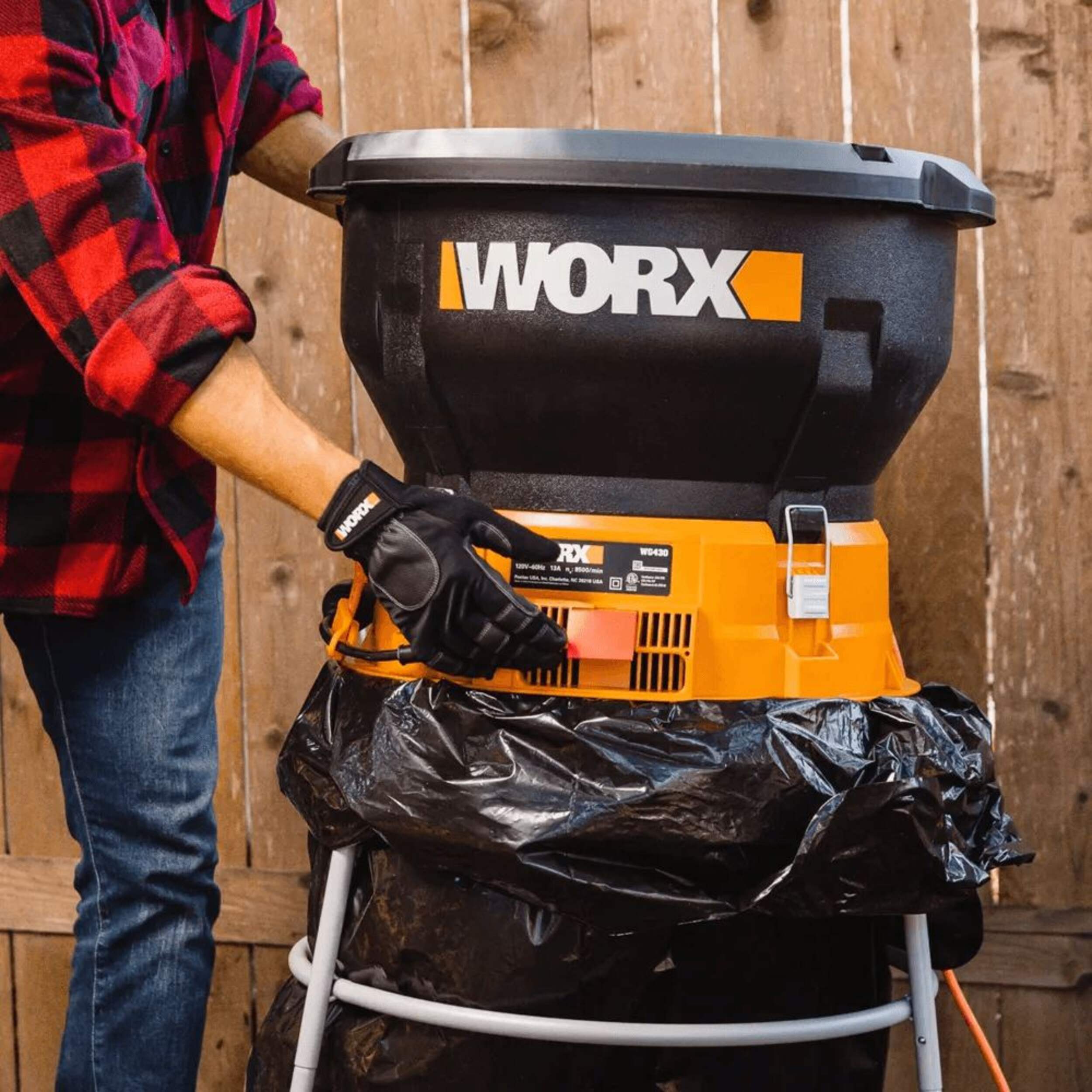 Worx WG430 13 Amp Electric Leaf Mulcher/Shredder, 13in Canadian Tire