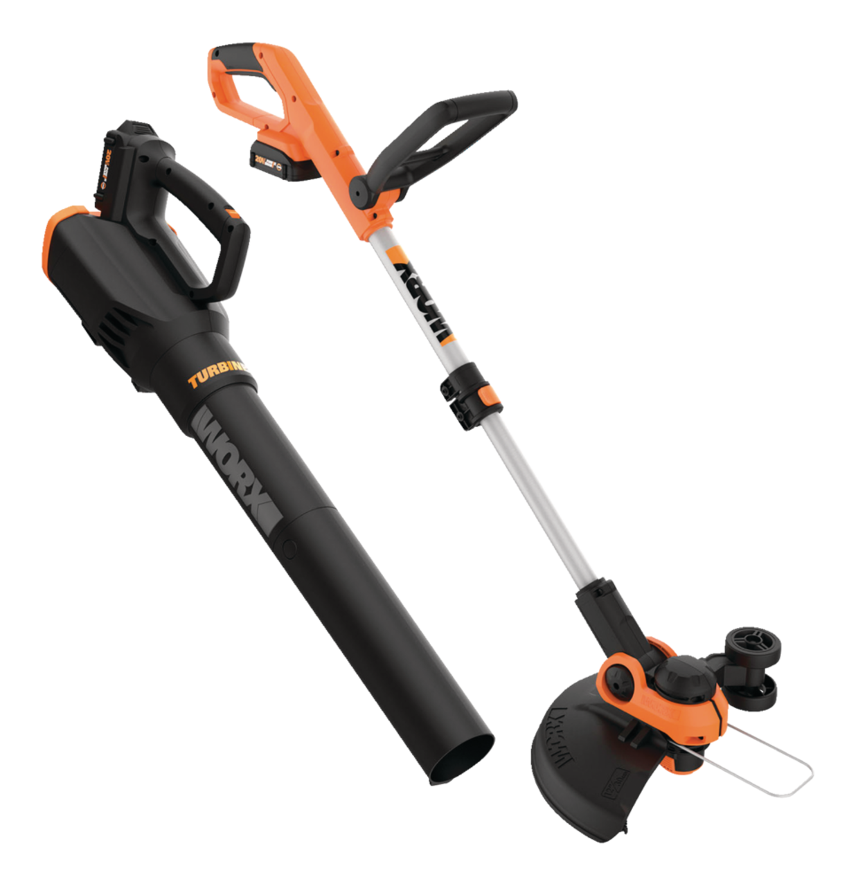 WORX Power Share 20-volt Cordless Battery String Trimmer and Leaf Blower  Combo Kit (Battery & Charger Included) in the Power Equipment Combo Kits  department at