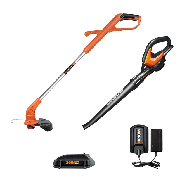 WORX WG919.1 20V Power Share™ Combo Kit, Cordless String Grass Trimmer